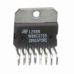 L298N, Двухмостовой драйвер управления электродвигателями, 4А