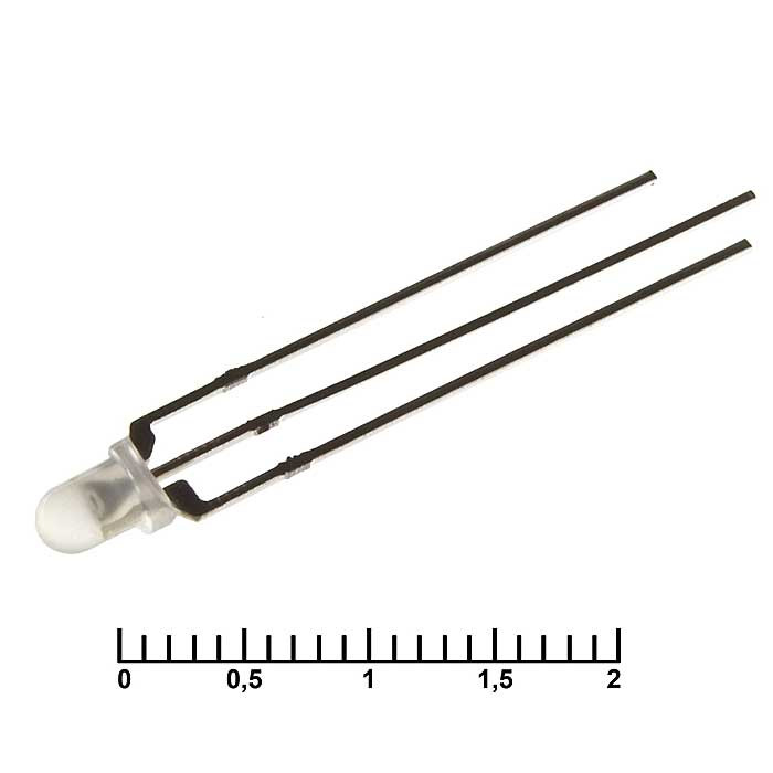 3 RG 300-500mcd 2-3,4v, Светодиод - изображение 1