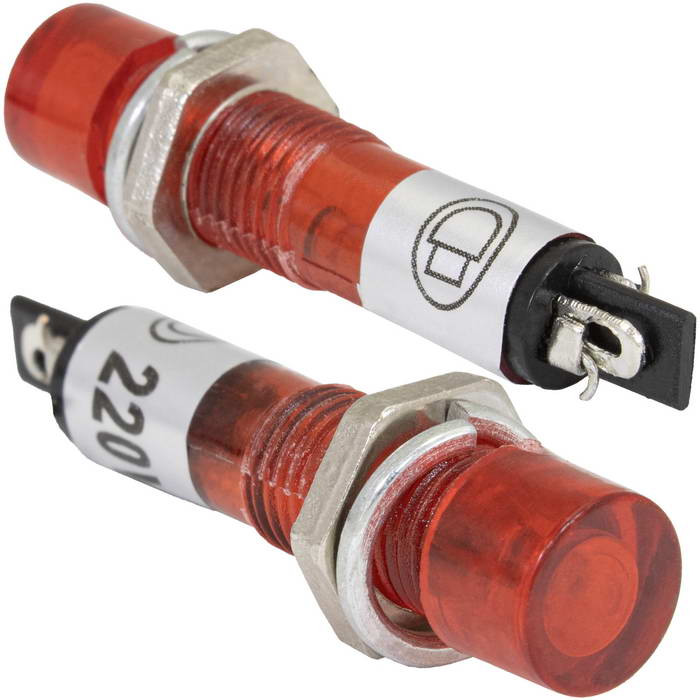 N-814-R 220V, Лампа неоновая в корпусе - изображение 1