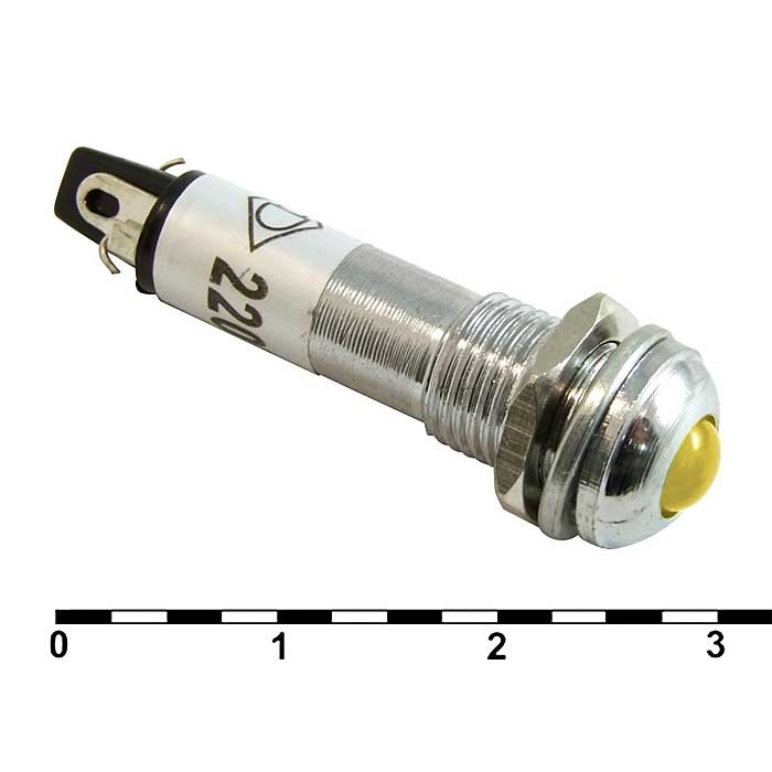 L-706-1-Y 220V, Светодиод в корусе - изображение 1