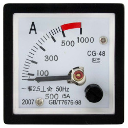 Амперметр 500/5А 50гц (48х48), Щитовой прибор