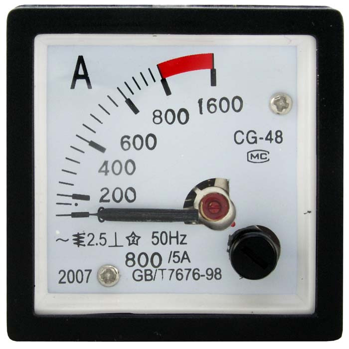 Амперметр 800/5А 50гц (48х48), Щитовой прибор - изображение 1