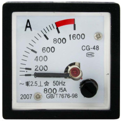 Амперметр 800/5А 50гц (48х48), Щитовой прибор