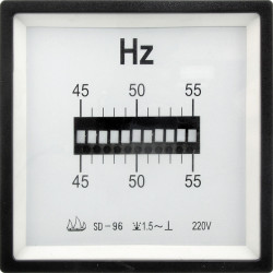ЧМ 45-55Гц 220В reed (96х96), Щитовой прибор