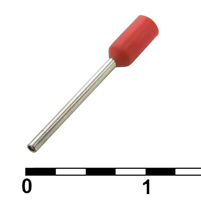 DN00208 red (0.75x8mm), Кабельный наконечник - изображение 1