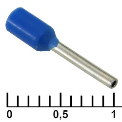 DN00308 blue (0.8x8mm), Кабельный наконечник