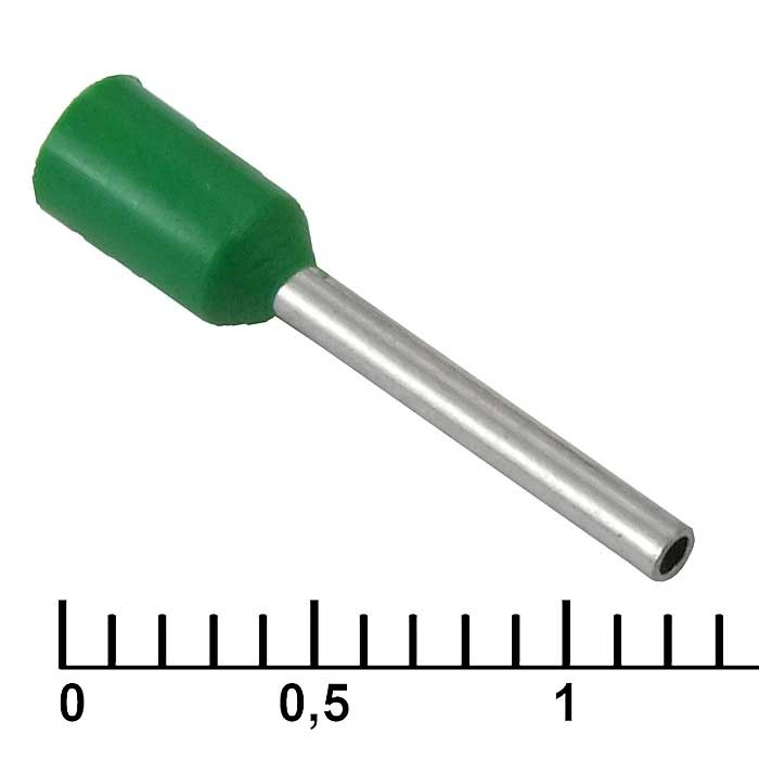 DN00510 green (1x10mm), Кабельный наконечник - изображение 1