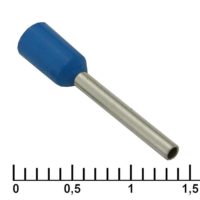 DN00712 blue (1.2x12mm), Кабельный наконечник - изображение 1