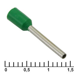 DN00712 green (1.2x12mm), Кабельный наконечник