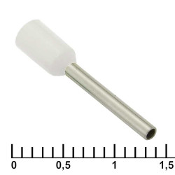 DN00712 white (1.2x12mm), Кабельный наконечник