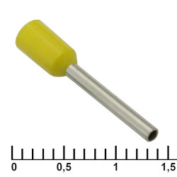 DN00712 yellow (1.2x12mm), Кабельный наконечник