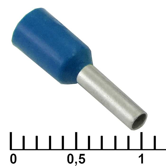 DN01006 blue (1.4x6mm), Кабельный наконечник - изображение 1