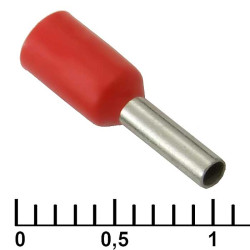DN01006 red (1.4x6mm), Кабельный наконечник