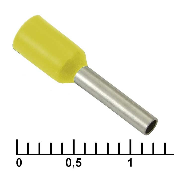 DN01008 yellow (1.4x8mm), Кабельный наконечник - изображение 1