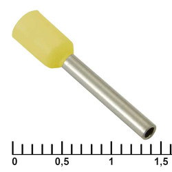 DN01012 yellow (1.4x12mm), Кабельный наконечник