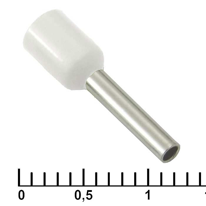 DN01510 white (1.7x10mm), Кабельный наконечник - изображение 1
