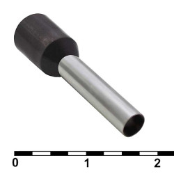 DN04012 black (2.8x12mm), Кабельный наконечник