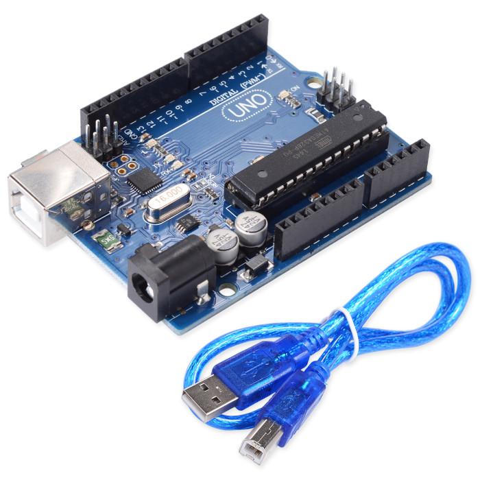Arduino совместимый Uno R3 + USB-кабель - изображение 1