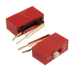 DA01R, DIP переключатель угловой 1pin красный