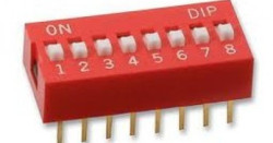 DS-08 (SWD1-8), DIP переключатель 8pin красный
