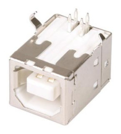 USBB-1J (DS1099-W), Розетка USB на плату, тип B