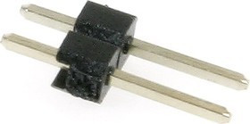 PLS-2 (DS1021-1x2), Вилка штыревая 2.54мм 1x2 прямая - изображение 1