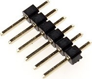PLS-6 (DS1021-1x6), Вилка штыревая 2.54мм 1x6 прямая - изображение 1