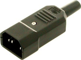3-020 (AS-413, K2416, AC-101), Евровилка сетевая на кабель (IEC 60320 C14) - изображение 1