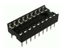SCS-18 (DS1009-18AN), DIP панель 18 контактов узкая