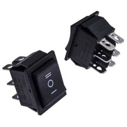KCD4-203-C6, Переключатель ON-OFF-ON 6 контактов (16A 250VAC)