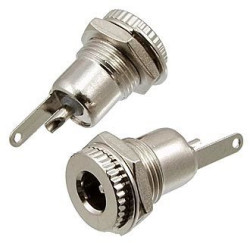 DC 5.5x2.1mm, Гнездо на корпус 5.5*2.1 мм (металл)