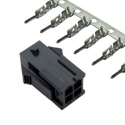 MMF-2x2M pitch 3.0 mm, Вилка на кабель