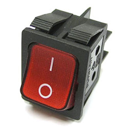 IRS-201-8C красный, Переключатель ON-OFF 4 контакта (16A 250VAC)