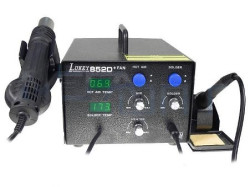 LUKEY 852D+FAN, Станция паяльная термовоздушная + паяльник