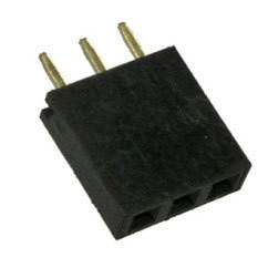 PBS-3, Гнездо на плату 1х3 прямое, 2.54 мм