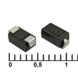 SS210 (KUU), Диод Шоттки 2А 100В [SMA / DO-214AC] - изображение 1