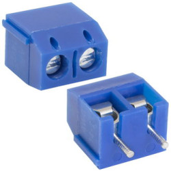 RG301-5.0-02P, Клеммник винтовой прямой, шаг 5.0 мм, 2 контакта