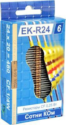 EK-R24/6, Набор резисторов CF сотни кОм, 0,25 Вт, 5%
