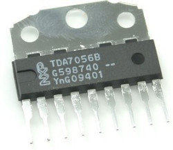 TDA7056B, Мостовой аудиоусилитель с эл. управлением громкостью, 5Вт, 4.5…18