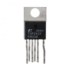 TOP242Y, AC-DC преобразователь 700В, 0.45A, 66/132КГц, 10Вт