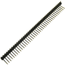 PLS-40R (DS1022-1x40R), Вилка штыревая 2.54мм 1х40 угловая