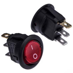 KCD1-101N-8-C3-R/3P, Переключатель ON-OFF 3 контакта (6A 250VAC)