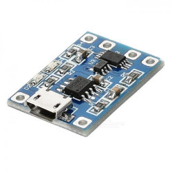 Модуль зарядки литиевых (Li-ion) аккумуляторов на TP4056 c защитой (micro USB)