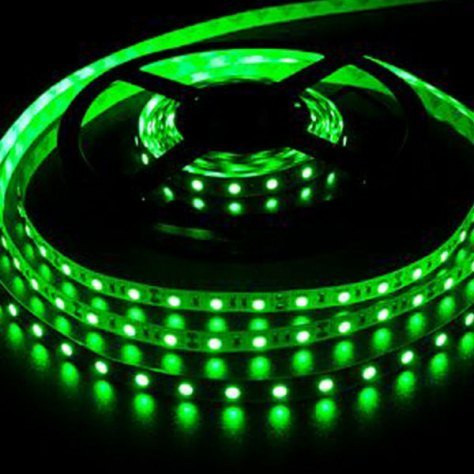 Лента светодиодная 5050 60 св./м 12В 14.4Вт IP20, Ecola LED strip PRO зеленый (за метр) - изображение 1