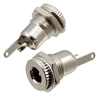 3-228, DC 5.5x2.5mm, Гнездо на корпус 5.5x2.5 мм (металл) - изображение 1