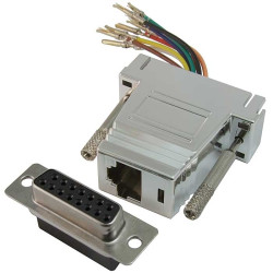 DN15F-RJ45, Переходник D-SUB