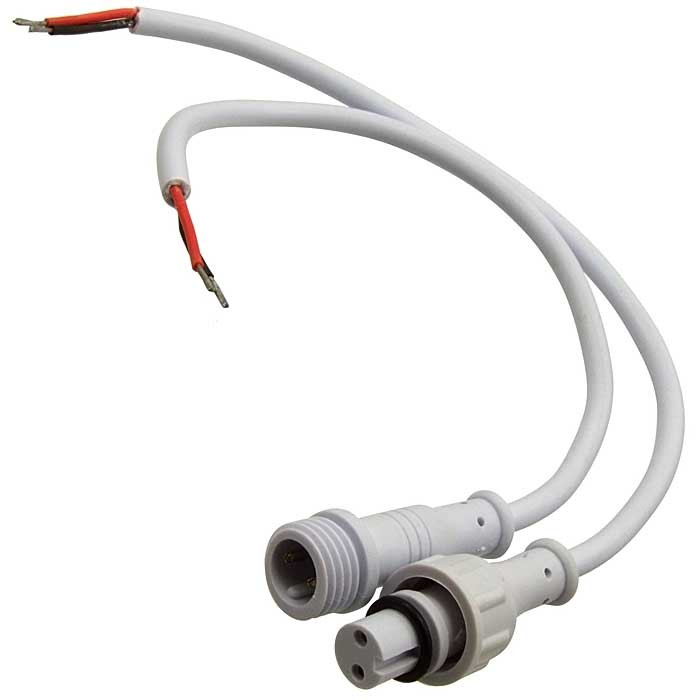 2pin WP L=40 D=13mm 2*0.3mm2, Разъем герметичный - изображение 1