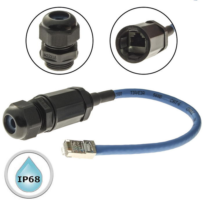RJ45M20L25-6B, Разъем герметичный - изображение 1