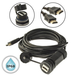 M25HDMIZ1-2.0G-3M, Разъем герметичный