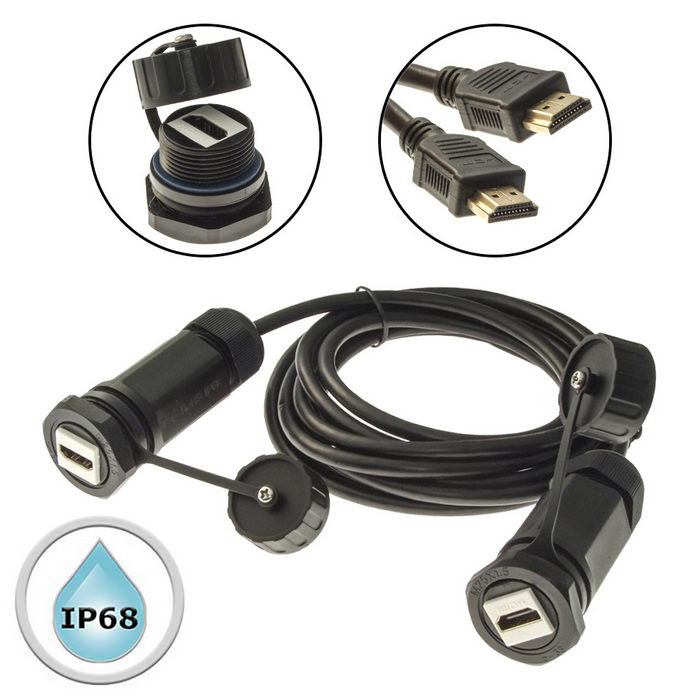 M25HDMIZ2-2.0G-3M, Разъем герметичный - изображение 1